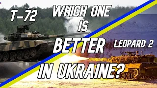 Leopard 2 VS T-72 in Ukraine comparison!