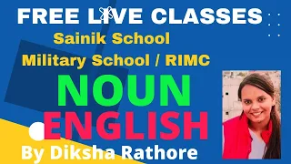 Sainik School Coaching center free military school RIMC sainik coaching online English Noun (Part-1)