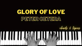 Glory Of Love - Peter Cetera | Piano Cover Accompaniment Backing Track Karaoke Tutorial Instrumental