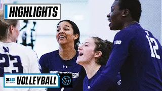 Northwestern at Minnesota | Highlights | Big Ten Volleyball | Sept. 29, 2022