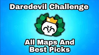 Brawl Stars Daredevil Challenge | All Maps And Best Picks #daredevilchallenge #stuntshow #brawlstars