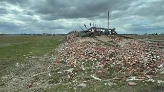 Lakeview Ohio tornado damage 3/14/24