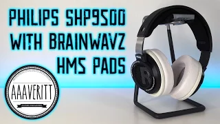 Philips SHP9500 Headphones With Brainwavz HM5 Pads