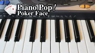 Poker Face Piano Lesson - Lady Gaga - Easy Piano Tutorial