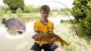 CARP FISHING at a FISHING POOL!