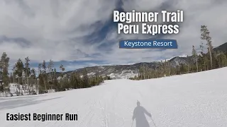 Easiest Beginner Ski Trail at Keystone Resort - Peru Express