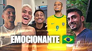 REAÇÃO EMOCIONANTE dos jogadores SENDO CONVOCADO e FAMILIARES....