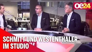 Richard Schmitt und Peter Westenthaler im Studio über Türkis-Grün