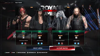 WWE 2K24: Kane & Undertaker Vs Uncle Howdy & Bray Wyatt | Royal Rumble Match | 2K24