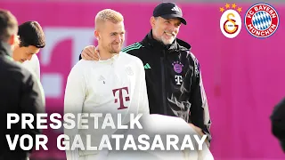 "Es wird extrem laut und emotional" | PK mit de Ligt & Tuchel vor Galatasaray - FC Bayern | UCL | 🇩🇪