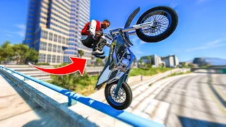 ULTIMATE REAL LIFE BIKE STUNTS In GTA 5!