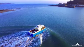 Marazion and St Michael's mount by drone