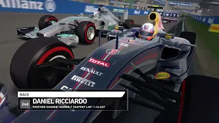 F1 2014 Gameplay PC [720p] Austria | Daniel Ricciardo