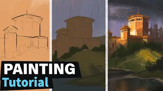 How to Paint Environment Concept Art ( Start to Finish )