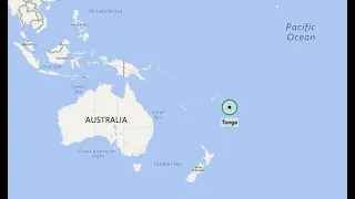 TSUNAMI HITS TONGA : VOLCANO ERUPT - TRIGGERING WARNING PACIFIC ISLAND - JAPAN - US WEST COAST...