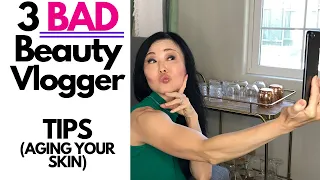 🙄STOP listening to these NON PROS -3 Beauty Vlogger "Tips" that can AGE your Skin