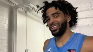 UNC RJ Davis Post-Duke Interview | Inside Carolina