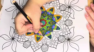 Colour me Happy - Mandala episode 166 #wellness #mindfulness #colouring #happy #colourme #mandala