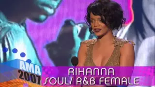 Rihanna Wins Favorite Soul/R&B Female Artist - AMA 2007