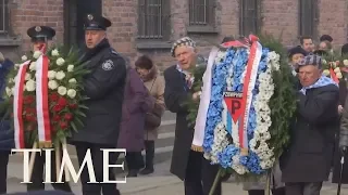 Holocaust Survivors Return To Auschwitz 75 Years After Liberation | TIME