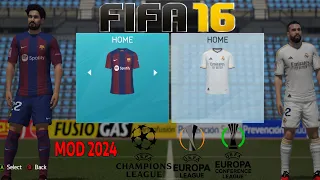 FIFA 16 MOD 2024 CON WC QATAR 2022 Y TODAS LAS LIGAS ACTUALIZADAS.