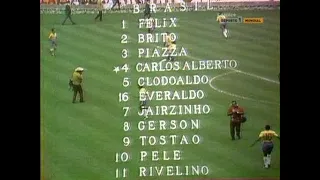Brasil - Italy (1970 World Cup Final) Pelé, Rivellino, Mazzola, Jairzinho, Riva, Gerson, Rivera