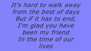 Tyrone Wells - Time of our lives lyrics