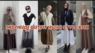 inspirasi outfit hijab style rok ala korean part I ⋆.°🧸๋ྀི࣭⭑