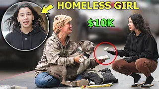 Homeless Girl Asking Strangers for Money, Then Gives 1000x What They Gave Her! (MUST WATCH THIS)