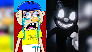 Jeffy Reacts to SCARIEST TikToks ANIMATED! (DON'T WATCH ALONE)