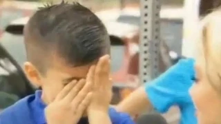 TV Reporter Makes Kid Cry When She Asks Him "Are You Gonna Miss Your Mom"