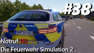 Notruf 112 Die Feuerwehr Simulation 2 #38 - Unfall auf A40! (Berufsfeuerwehr) (Rettungswagen)