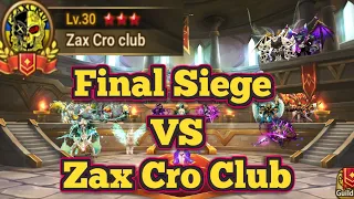 Final Siege of the Season VS Zax Cro Club - Summoners War