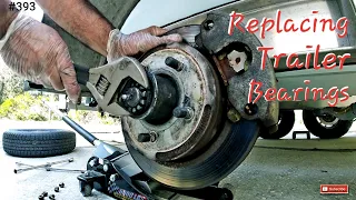 Replacing Trailer Bearings that Transport the Crooked Pilot House Boat