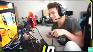 Lando Norris And Carlos Sainz Jr Playing Fifa19 On Twitch Lando Breaks Controller