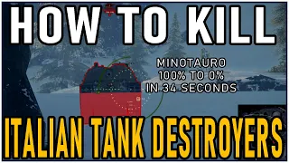 How to Kill Hull Down Italian Tank Destroyers | Minotauro 100% to 0% in 34 Seconds