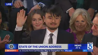 Brandon Tsay receives standing ovation at President Biden's State of the Union Address