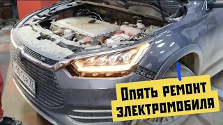 Очередной ремонт китайского электромобиля Byd Song.