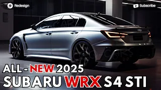 2025 Subaru WRX S4 STI Unveiled - The Next Generation !!