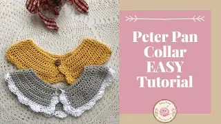How To Crochet A Peter Pan Collar Tutorial - Peter Pan Pattern