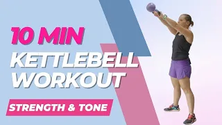 10 Minute Full Body KETTLEBELL Workout for MENOPAUSE | Strength & Tone