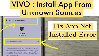Vivo | Allow & Deny Install Unknown Apps Permission | Enable Unknown Sources on Vivo Android