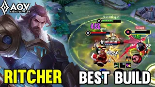 AOV : RITCHER GAMEPLAY | BEST BUILD - ARENA OF VALOR LIÊNQUÂNMOBILE ROV COT