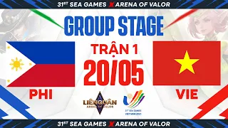 PHILIPPINES VS VIỆT NAM - VÒNG BẢNG SEA GAMES 31 - LIÊN QUÂN MOBILE | NGÀY 20/05