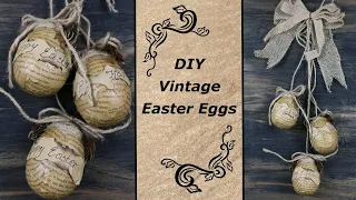 DIY Vintage Style Easter Eggs