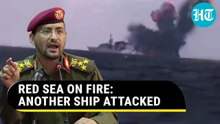 Missile Attack On Ship With Ukrainian Crew Near Houthi Territory In Red Sea | Watch