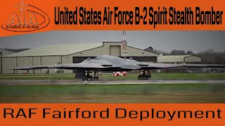 The United States Air force B2 Stealth Bomber Take Off - RAF Fairford [2020]