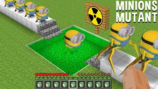 What if YOU CREATE MINIONS from SPIDER MINION in Minecraft ? USING A RADIATION and POSION LIQUID