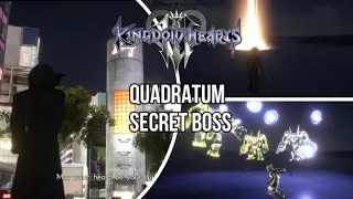 Kingdom Hearts III Quadratum Mod Secret Boss Fight + Ending Cutscene Showcase