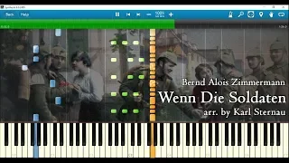 Wenn die Soldaten (piano arr. by Karl Sternau for 3 hands) w/ sheet music